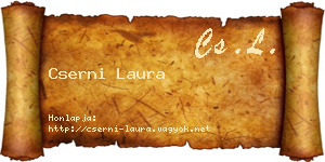 Cserni Laura névjegykártya